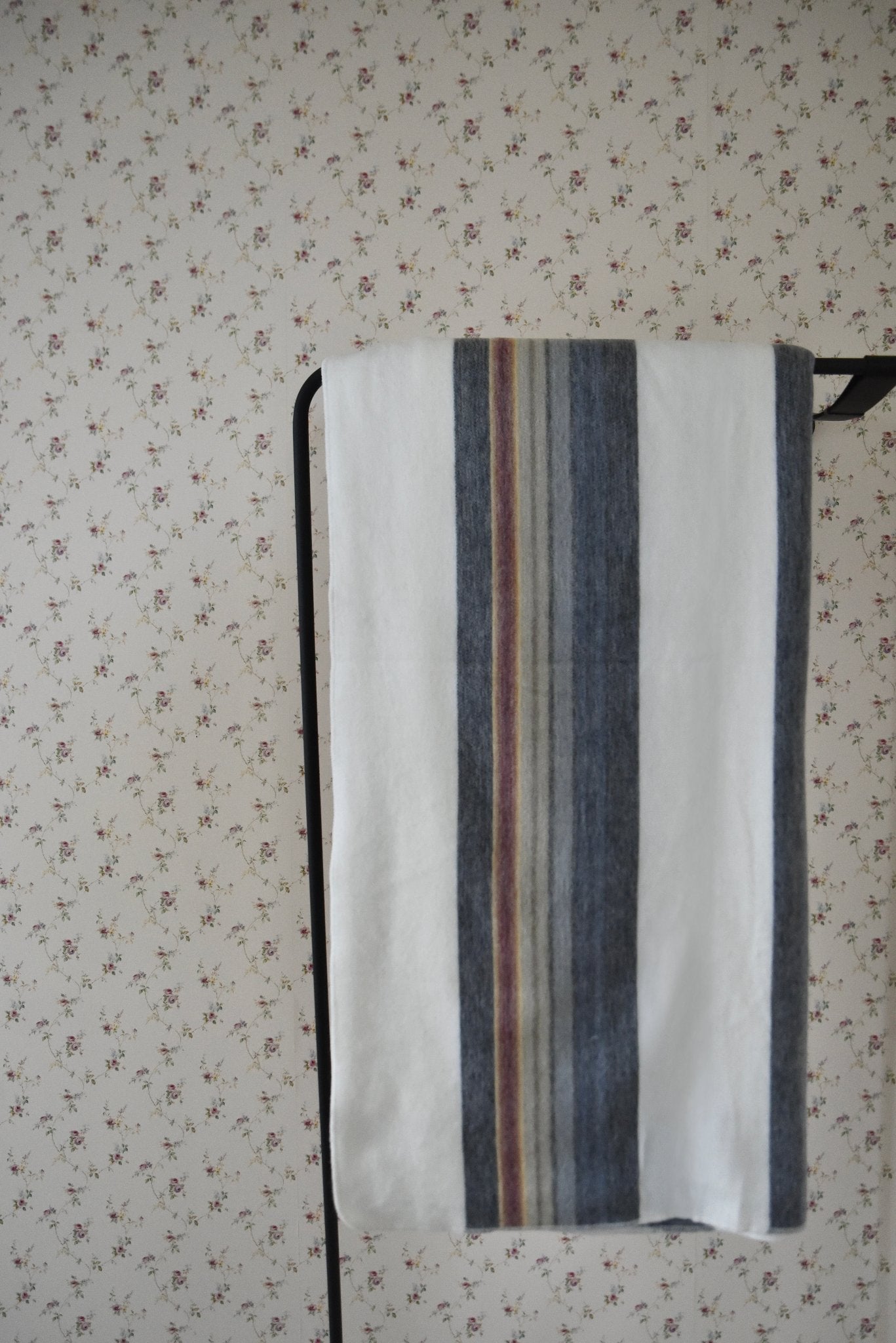 Highland Stripes Alpaca Wool Blanket Laipaca photo