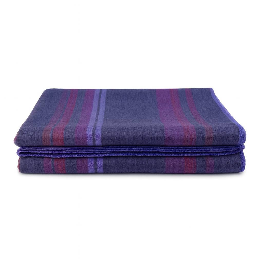 Indigo Whisper Alpakadecke – 230 × 178 cm