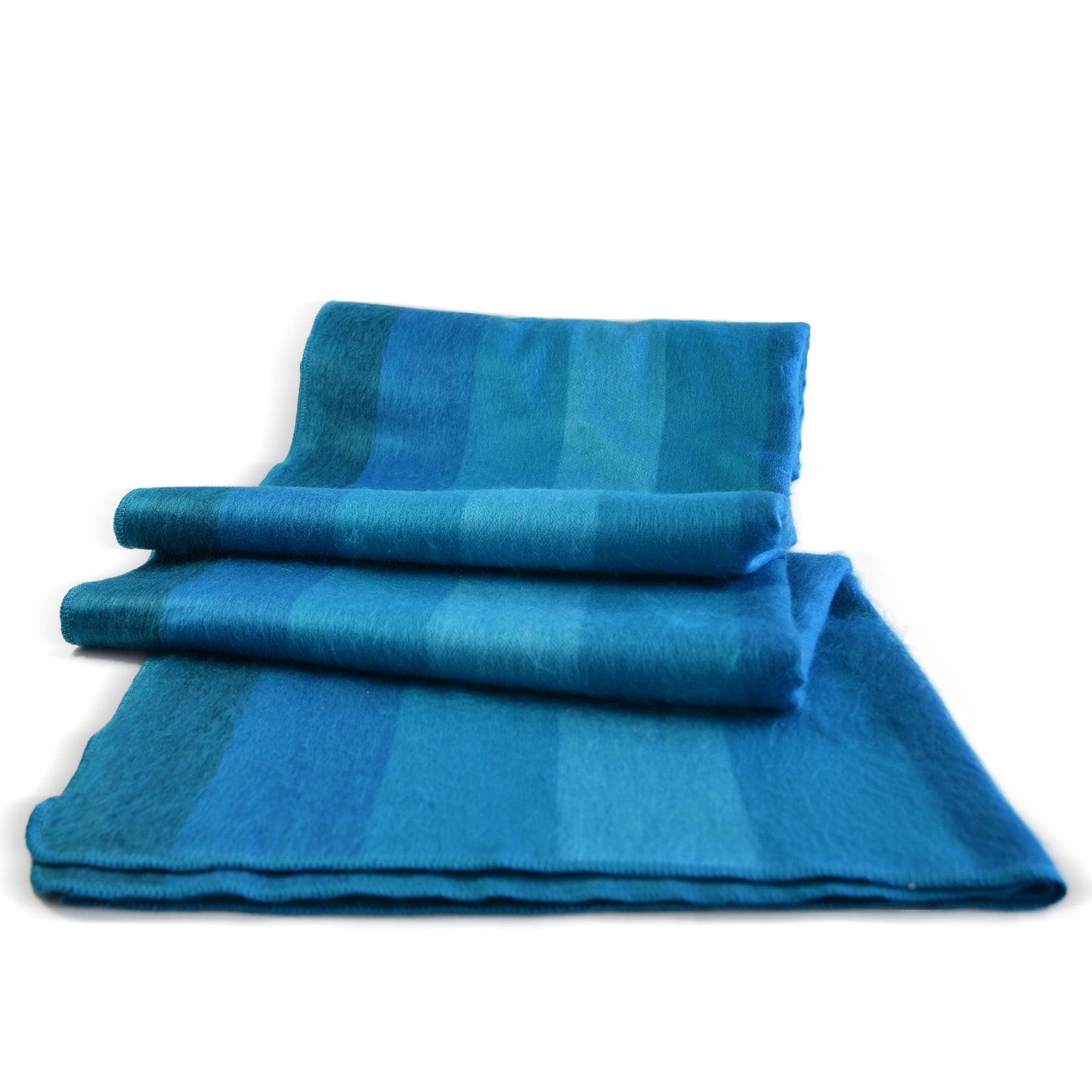 Ocean Breeze Alpaca Wool Blanket Queen 90" x 65" - Laipaca: Handcrafted Alpaca Finery