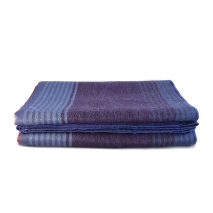 Indigo Whisper Violet Alpaca Wool Blanket Laipaca Photo