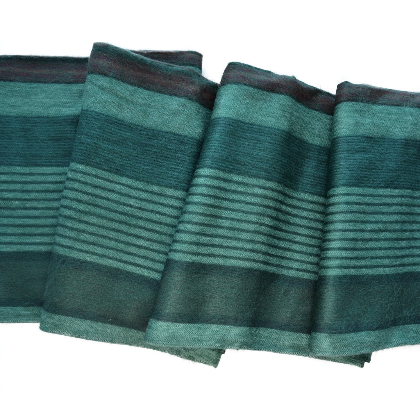 Emerald Forest Green Alpaca Wool Blanket Laipaca Photo