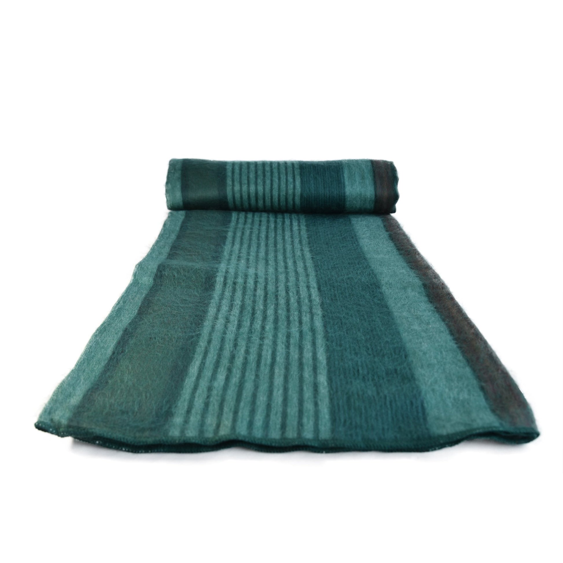 Emerald Forest Green Alpaca Wool Blanket Laipaca Photo