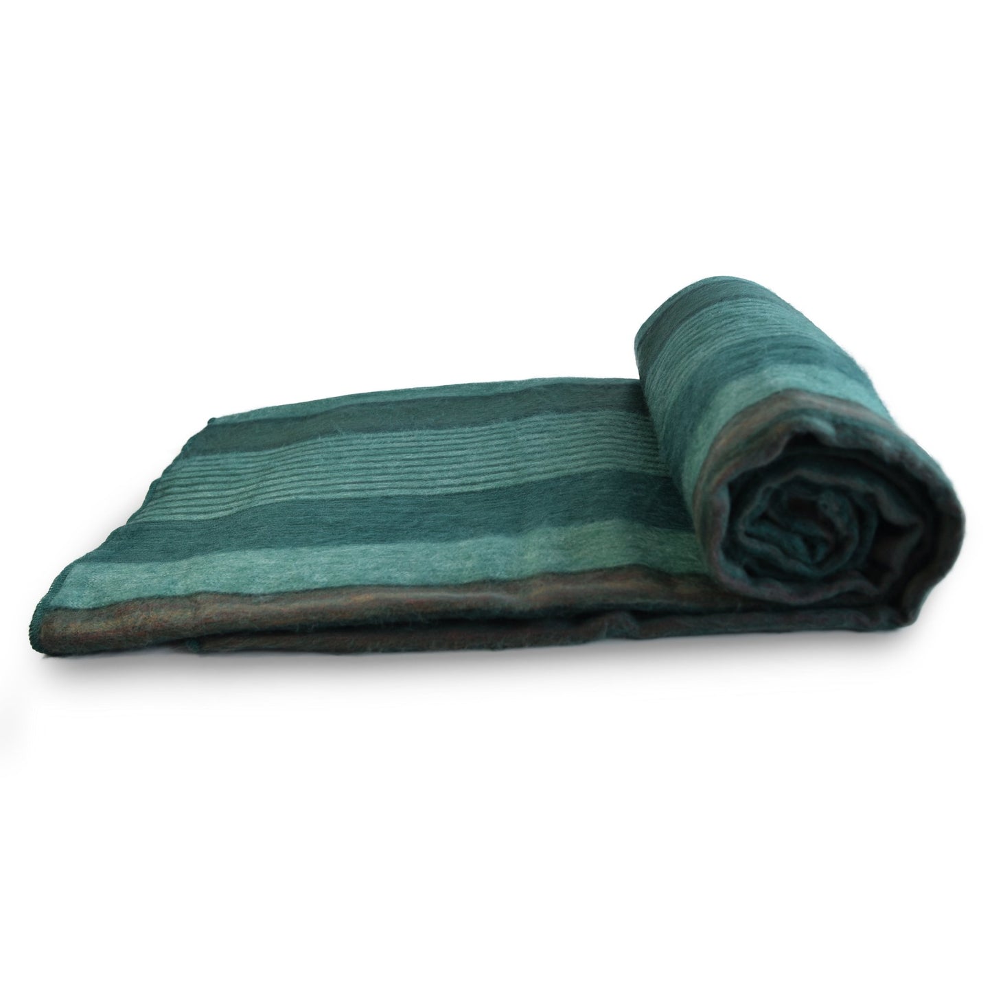 Emerald Forest Green Alpaca Wool Blanket Laipaca Photo