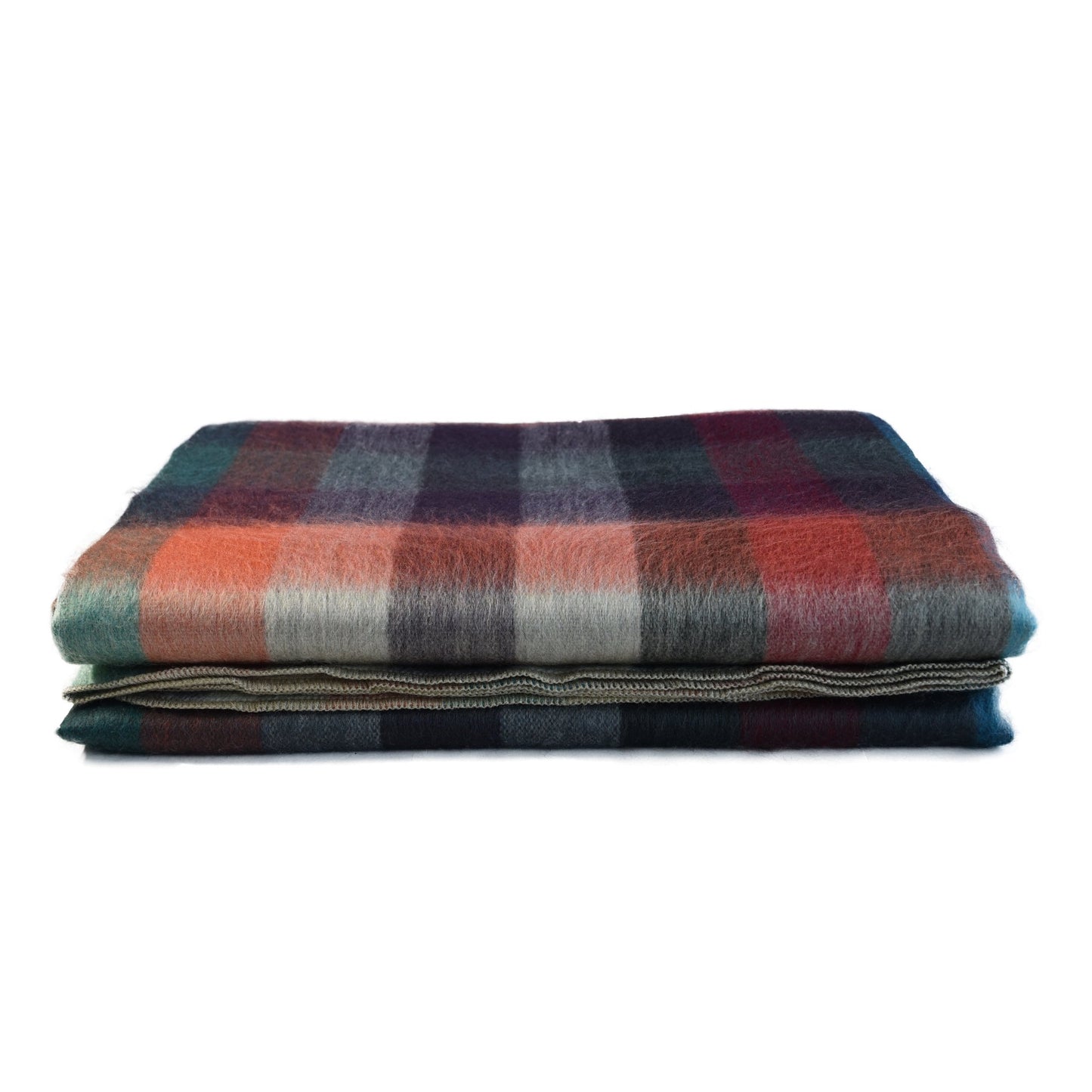 Color Harmony Plaid Alpaca Wool Blanket 245 cm x 168 cm