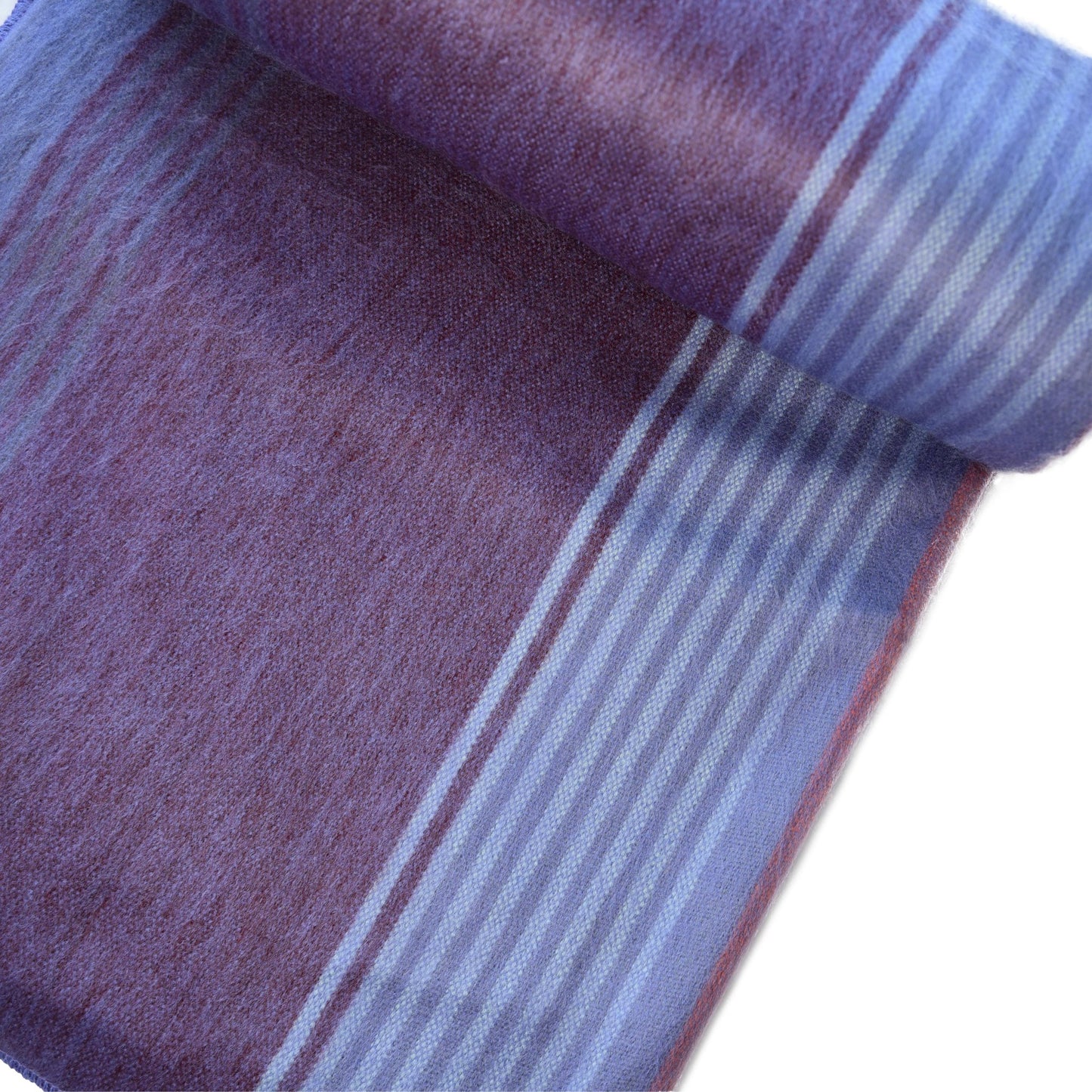 Indigo Whisper Violet Alpaca Wool Blanket Laipaca Photo