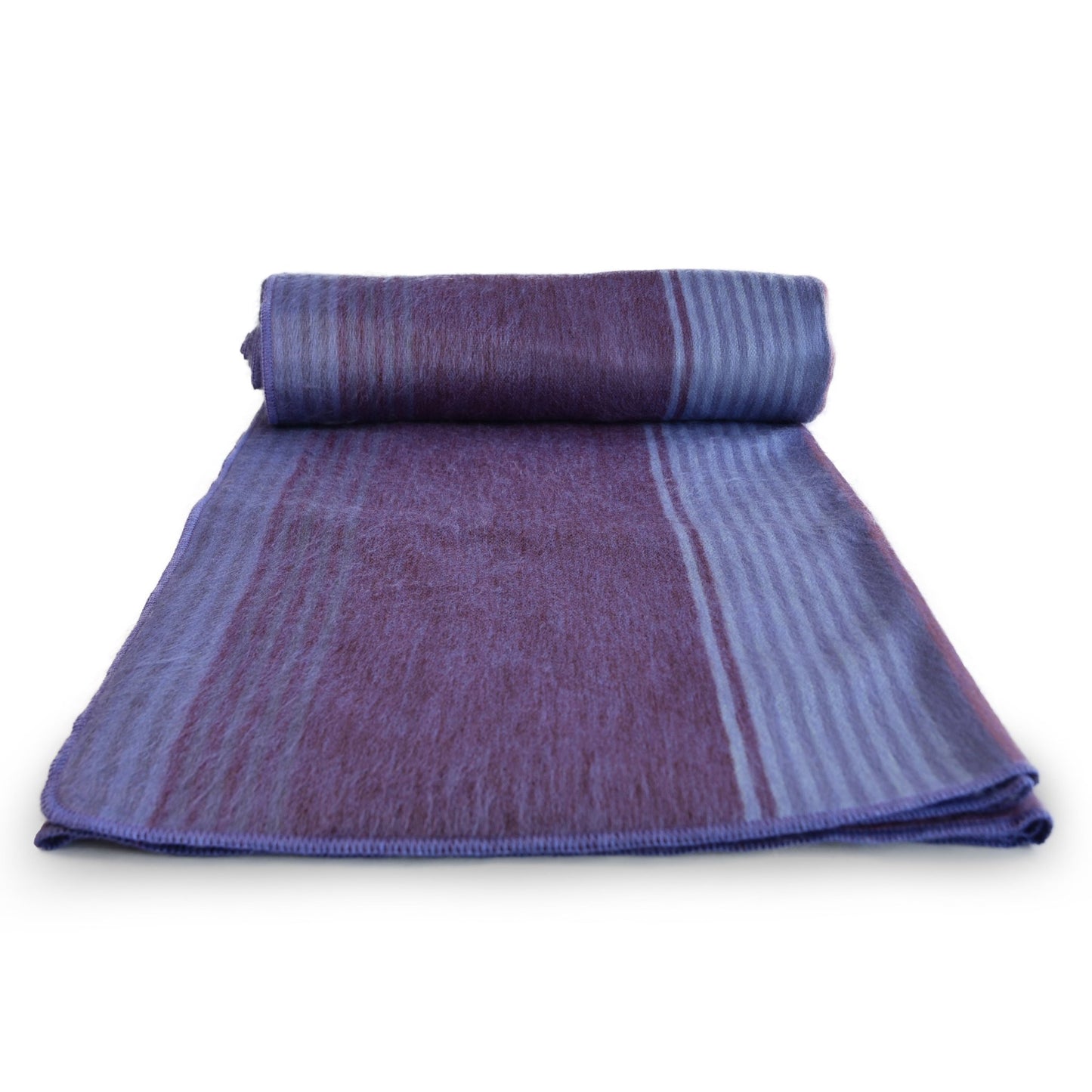 Indigo Whisper Violet Alpaca Wool Blanket Laipaca Photo